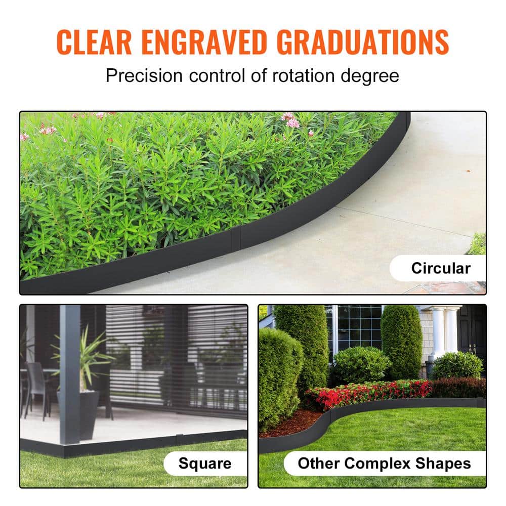 Black Galvanized Steel Garden Edging Border Set