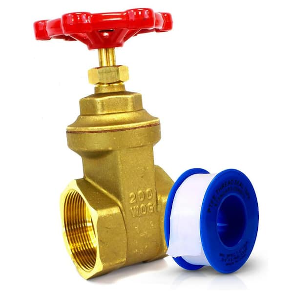 Brass Gate Valve with Wheel Handle 3 in.