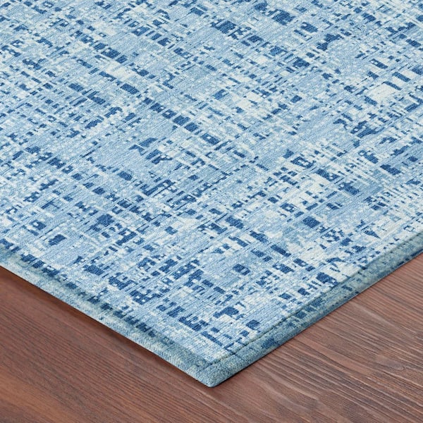 Chantille Machine Washable Indoor/Outdoor Abstract ACN2735 Blue 3 ft. x 4 ft. Area Rug