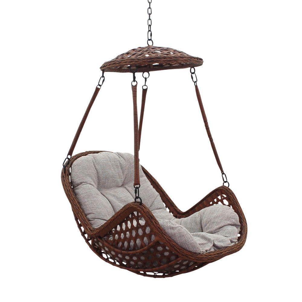 Princeton Hanging Basket with Tan Cushion