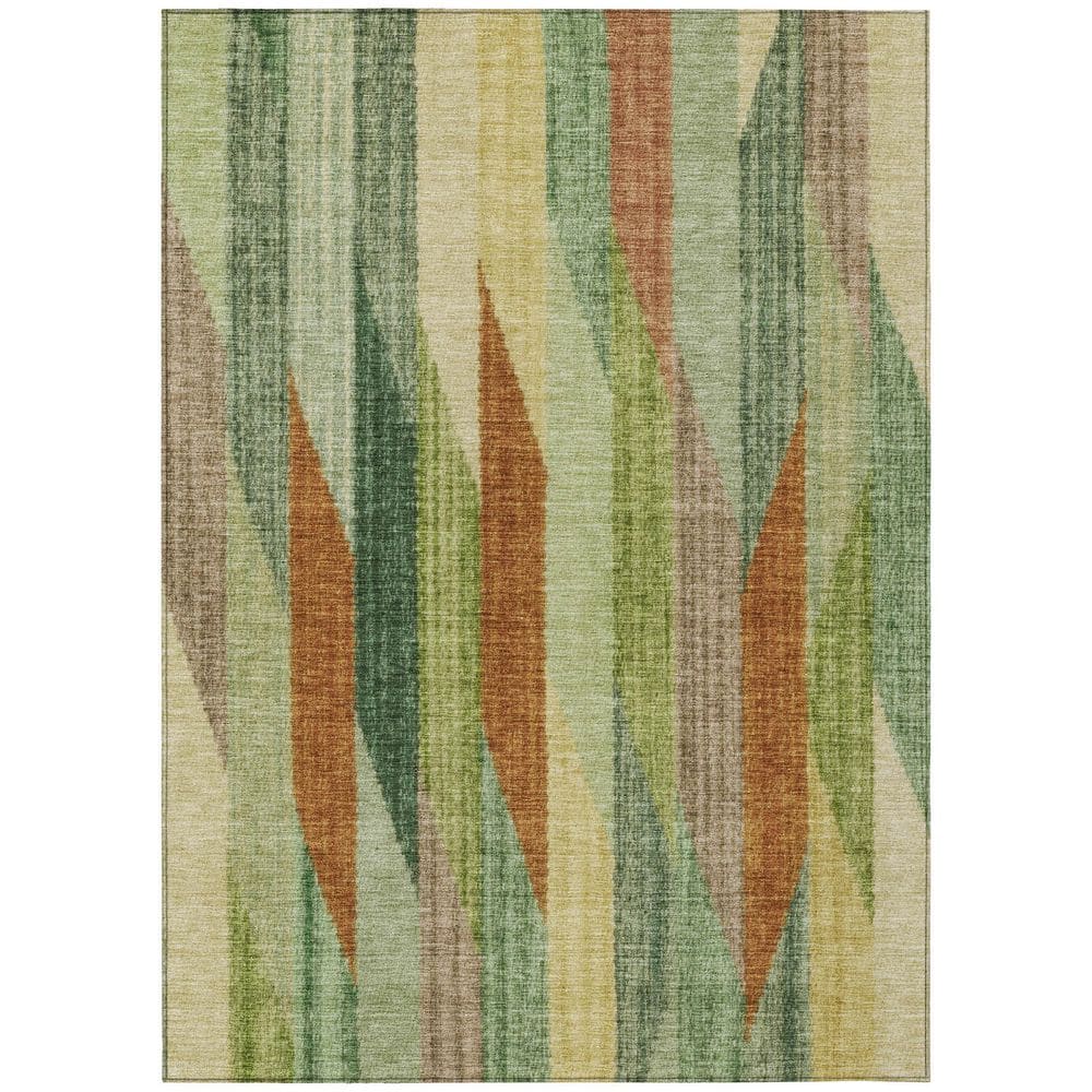 Chantille Machine Washable Indoor/Outdoor Abstract ACN2720 Green 10 ft. x 14 ft. Area Rug price history on PriceWatchPro