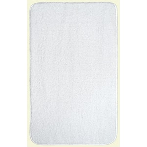 Gramercy White 20 in. x 34 in. Solid Polypropylene Bath Mat