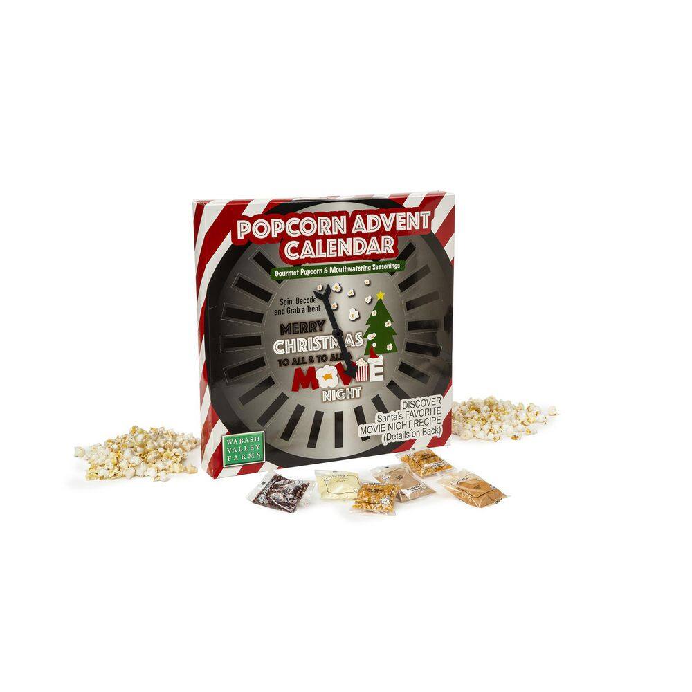 Wabash Valley Farms Santa's Secret Snack - Spin and Decode Popcorn Advent  Calendar 42560-D - The Home Depot