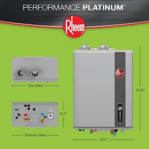 Performance Platinum 9.5 GPM Natural Gas Super High Efficiency Indoor Smart Tankless Water Heater