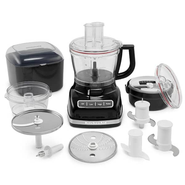 Onyx Food Processor with Dough Blade and Dicing Kit KFP1466OB - The Home Depot