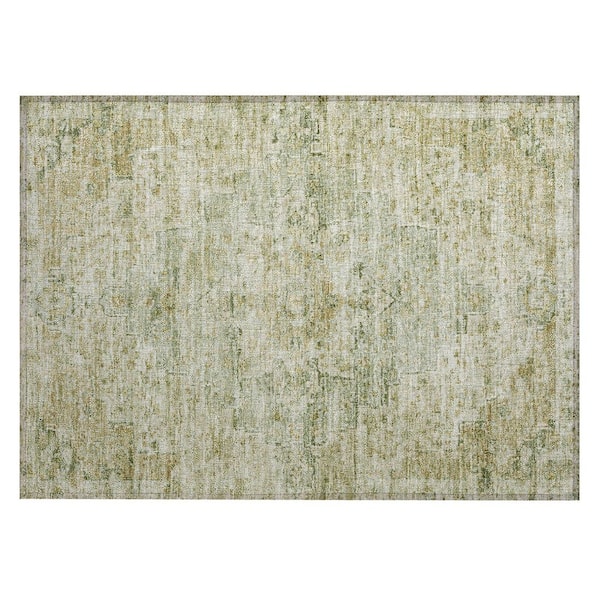 Chantille Machine Washable Indoor/Outdoor Abstract ACN1832 Sage 2 ft. x 3 ft. Accent Rug