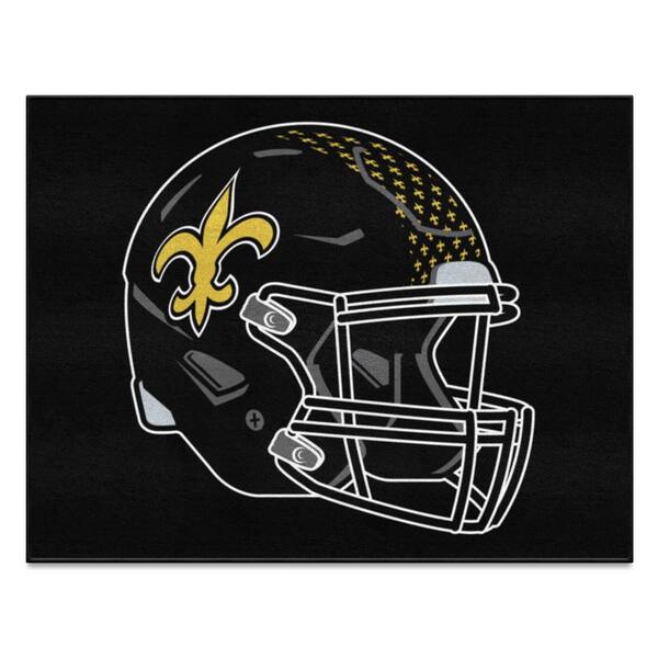 FANMATS New Orleans Saints Black 3 ft. x 4 ft. All-Star Area Rug