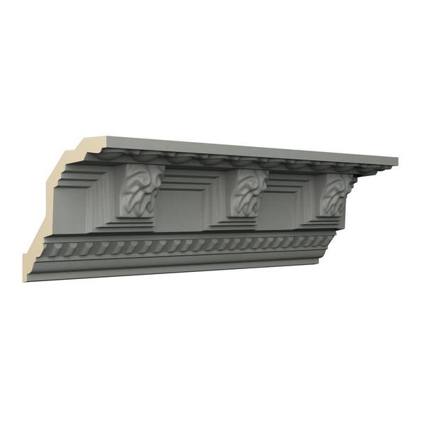 Ekena Millwork Grayson 3.125 in. D x 4.5 in. W x 96 in. L Polyurethane Crown Moulding