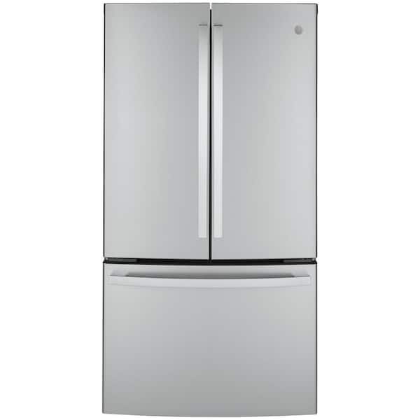 GE 23.1 cu. ft. French Door Refrigerator in Fingerprint Resistant Stainless Steel, Counter Depth and ENERGY STAR GWE23GYNFS - The Home Depot