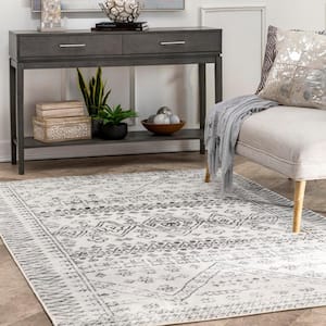 Frances Moroccan Light Gray 8 ft. x 10 ft. Area Rug