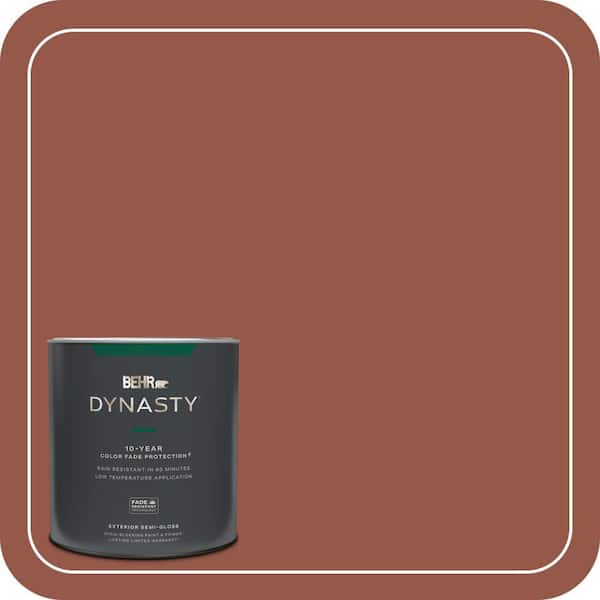 BEHR DYNASTY 1 qt. #BIC-47 Caliente Semi-Gloss Exterior Stain-Blocking Paint & Primer