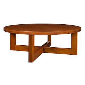 Contracier 37 in. Cherry Medium Rectangle Wood Coffee Table