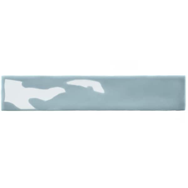 Castillo Sky 2 in. x 10 in. Ceramic Wall Take Home Tile Sample
