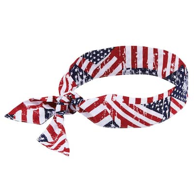Chill-Its 6700 Stars and Stripes Evaporative Cooling Bandana Tie