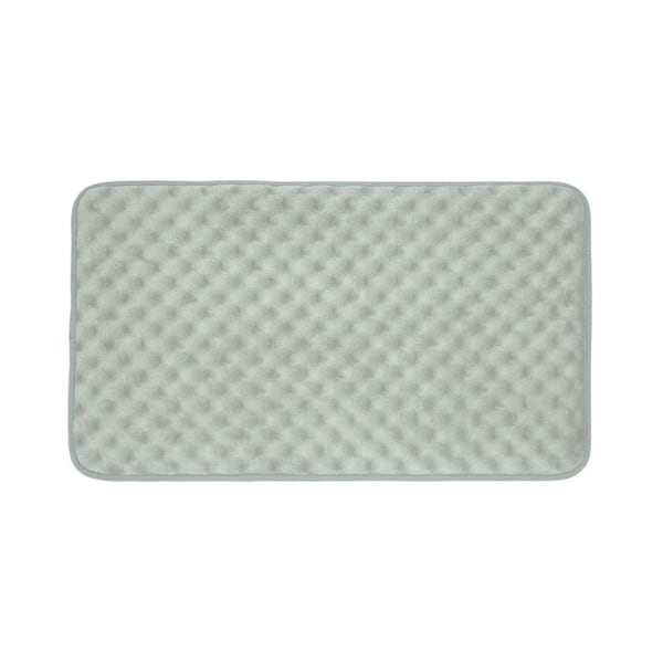 BounceComfort Massage Light Gray 20 in. x 32 in. Memory Foam Bath Mat
