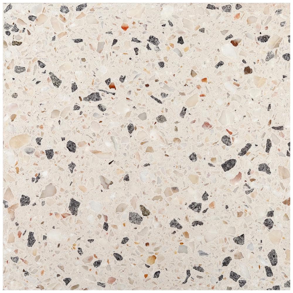 Sonora Polished Terrazzo Cement Floor and Wall Tile 16.14 in.