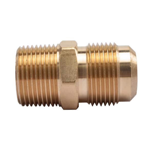 LTWFITTING 3/4 in. Flare x 3/4 in. MIP Brass Adapter Fitting (5-Pack)  HF48121205 - The Home Depot