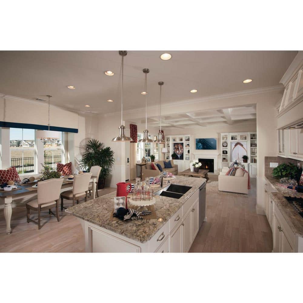 Brookside Brushed Nickel 12" LED Pendant Light