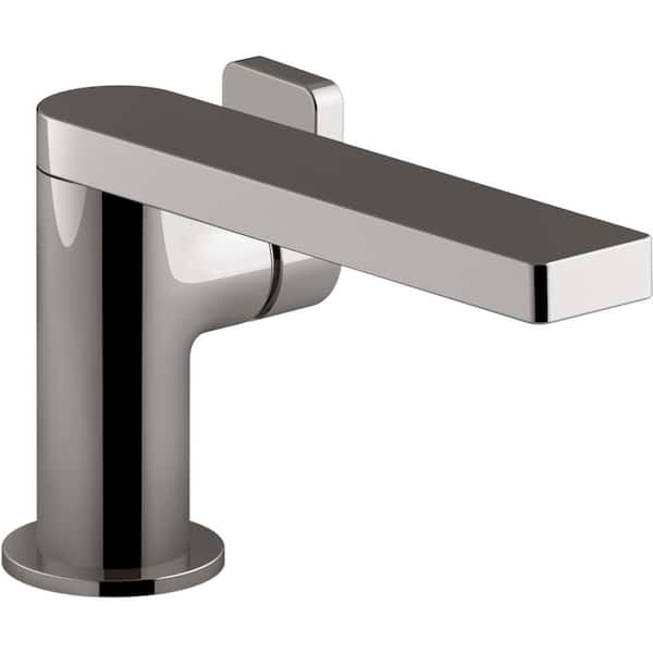 KOHLER Composed Single Hole Single-Handle Bathroom Faucet with Lever Handle and Drain in Titanium