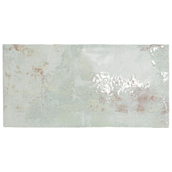 Merola Tile Biarritz Green 3 in. x 6 in. Ceramic Wall Tile (5.72