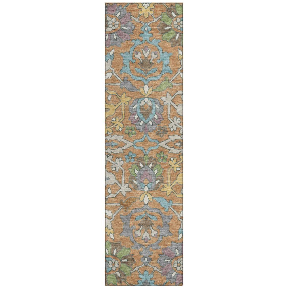 Chantille Machine Washable Indoor/Outdoor Abstract ACN2587 Copper 2 ft. x 7 ft. Runner Rug price history on PriceWatchPro