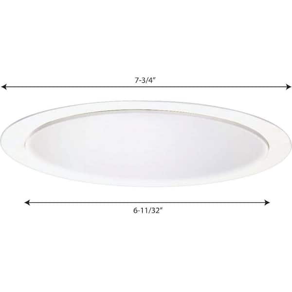 Progress Lighting in. White Recessed Reflector Trim P8068-28 The Home  Depot