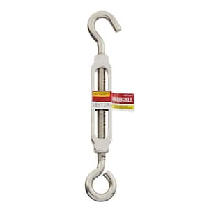 Galvanized Hook and Eye Turnbuckle 3/8” x 12” (extends to 17-1/2