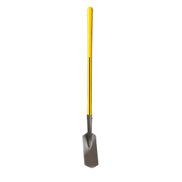Nupla 48 in. Fiberglass Handle 16 in. Gauge 3 in. Curved Blade Trenching Shovel