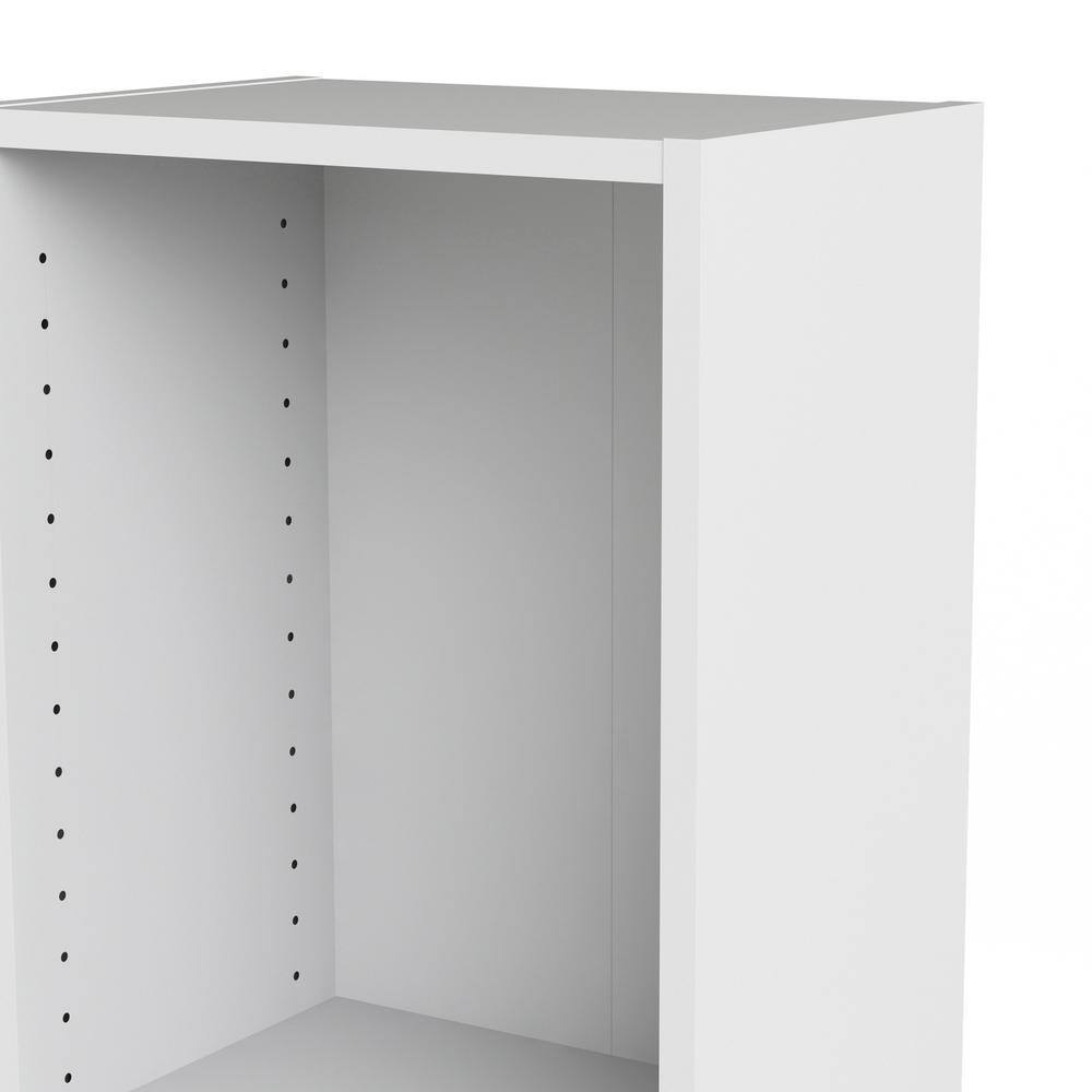 White Adjustable Tall Narrow 5-Shelf Bookcase
