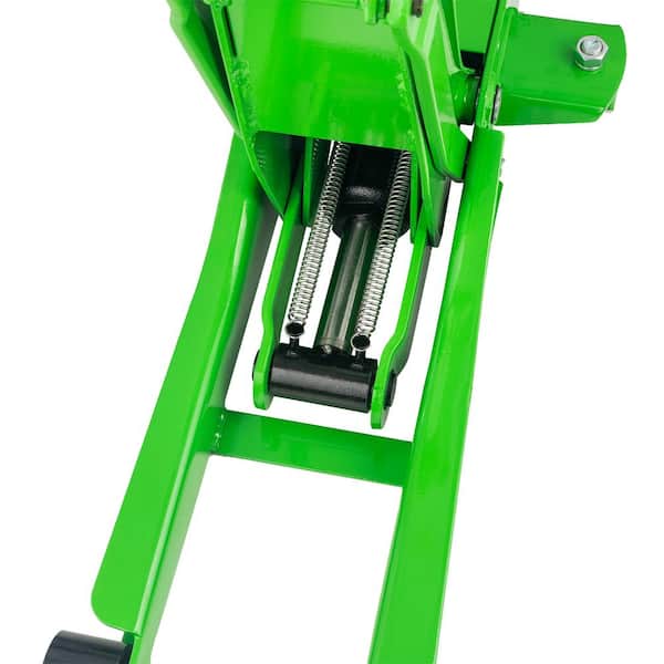 Maasdam 3-Ton Low Profile Floor Jack with Quick Lift in Green