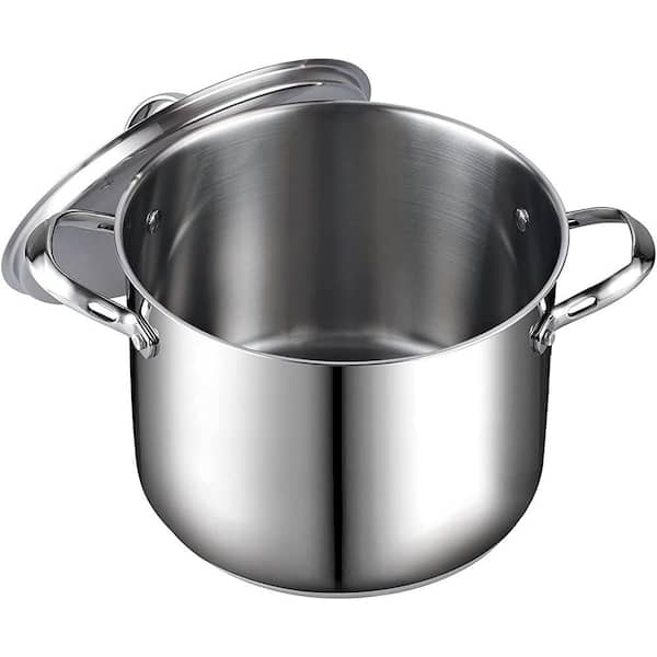 Cook N Home 16 Quart Stockpot with Lid, Stainless Steel