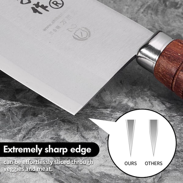 ⭐️AOKI Aoki Takayuki (堺孝行) Knife INOX NANAIRO 210mm Brown