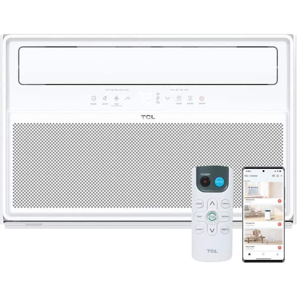 Q-Series 12,000 (DOE) BTU 115-Volt Smart Inverter Window AC Cools 550 sq. ft. w/ Heater & Remote Wi-Fi Enabled in White