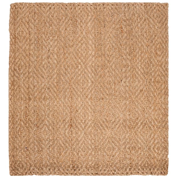 SAFAVIEH Natural Fiber Beige 5 ft. x 5 ft. Square Geometric Area Rug