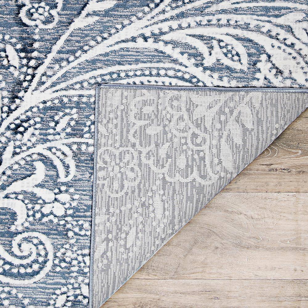 Nirvana Greystone 5' x 7' Synthetic Transitional Area Rug