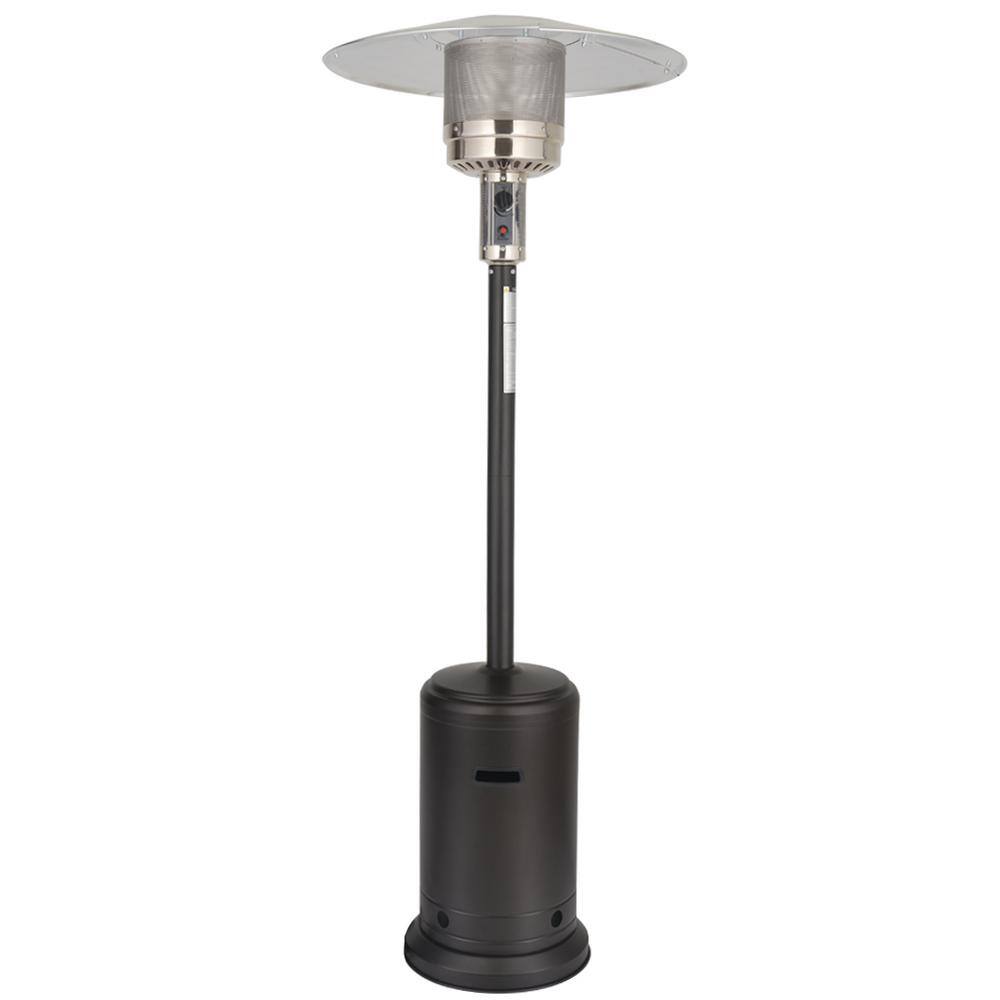 UPHA 46000 BTU Standing Propane Patio Heater with Wheels in Mocha HD-HEATER-MO  - The Home Depot
