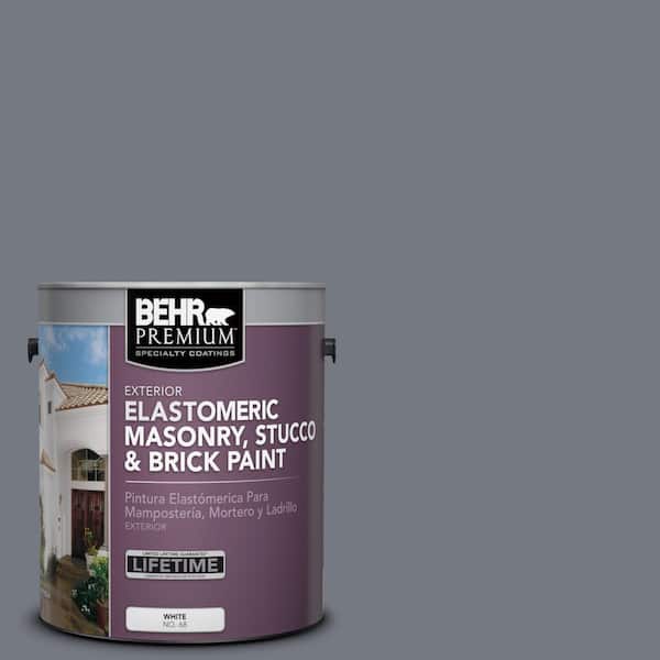 BEHR PREMIUM 1 gal. #N510-5 Liquid Mercury color Elastomeric Masonry, Stucco and Brick Exterior Paint