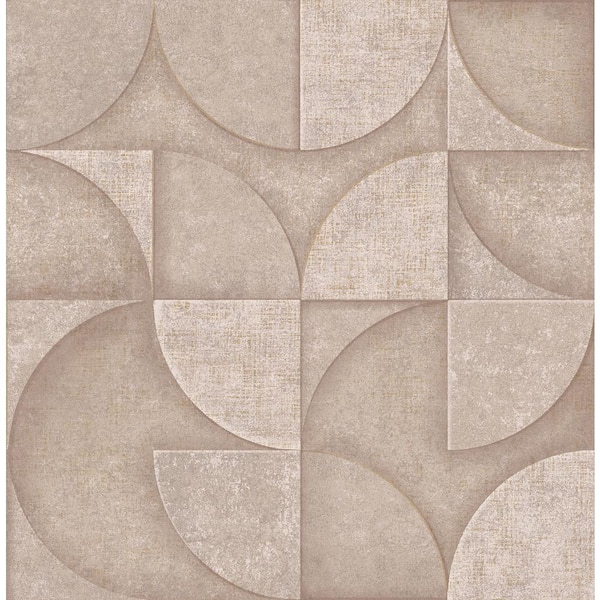 Advantage Addison Blush Retro Geo Paper Non-Pasted Textured Wallpaper