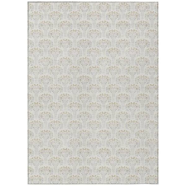 Chantille Machine Washable Indoor/Outdoor Abstract ACN3065 Ivory 10 ft. x 14 ft. Area Rug