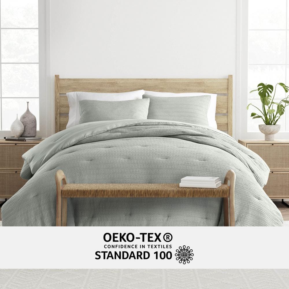 Green Mist Organic Down Alternative Full Bedspread Set