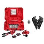 M18 18V Lithium-Ion Cordless FORCE LOGIC 600 MCM Crimper Kit with 750 MCM Cu/1000 MCM Al Cable Cutting Jaw