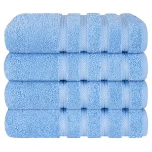 Cotton Paradise Bath Towels, 100% Turkish Cotton 27x54 inch 4 Piece Bath  Towel Sets for Bathroom, Soft Absorbent Towels Clearance Bathroom Set,  White