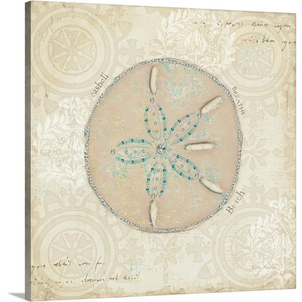 GreatBigCanvas 36 in. x 36 in. "Beach Treasures IV" by Emily Adams Canvas Wall Art