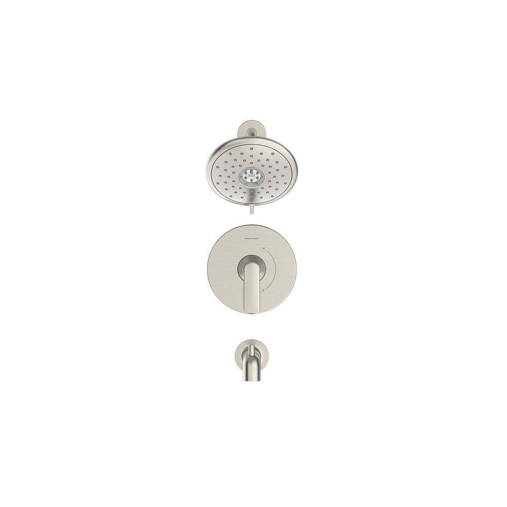 Brushed Nickel Multi-Head Wall Mounted Shower Trim Kit