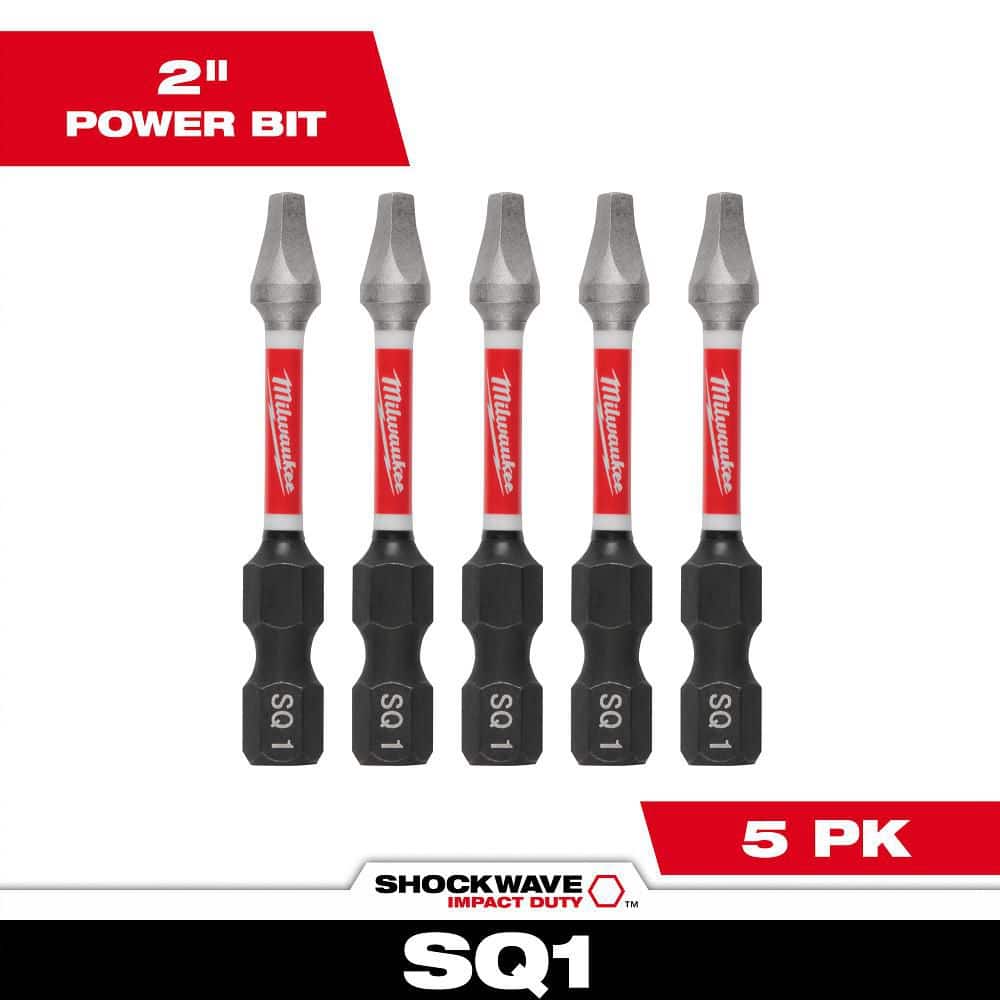 Milwaukee SHOCKWAVE Impact Duty 2 in. Square #1 Alloy Steel Screw