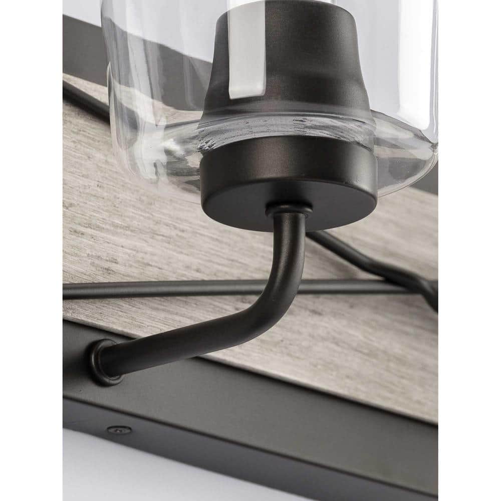 Briarwood Bronze and Black 2-Light Bath Wall Fixture