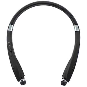 Premium Stereo Bluetooth Wireless Neck Headphones, Black