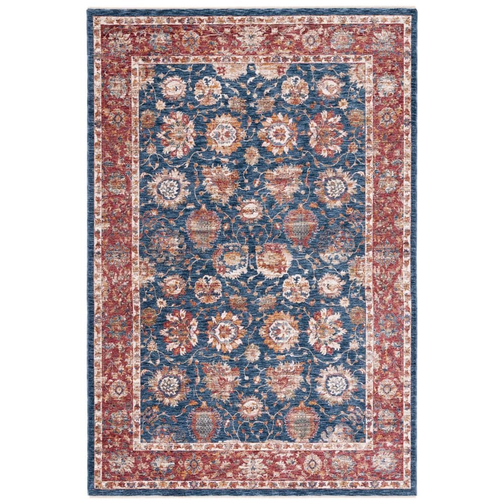 Heirloom 8 ft. x 10 ft. Navy/Rust Border Floral Area Rug price history on PriceWatchPro