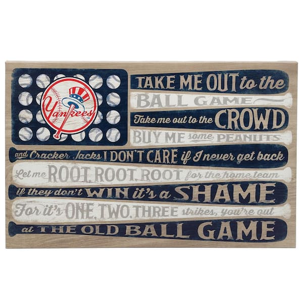 New York Yankees Baseball Man Cave Bar Pop Art Abstract 