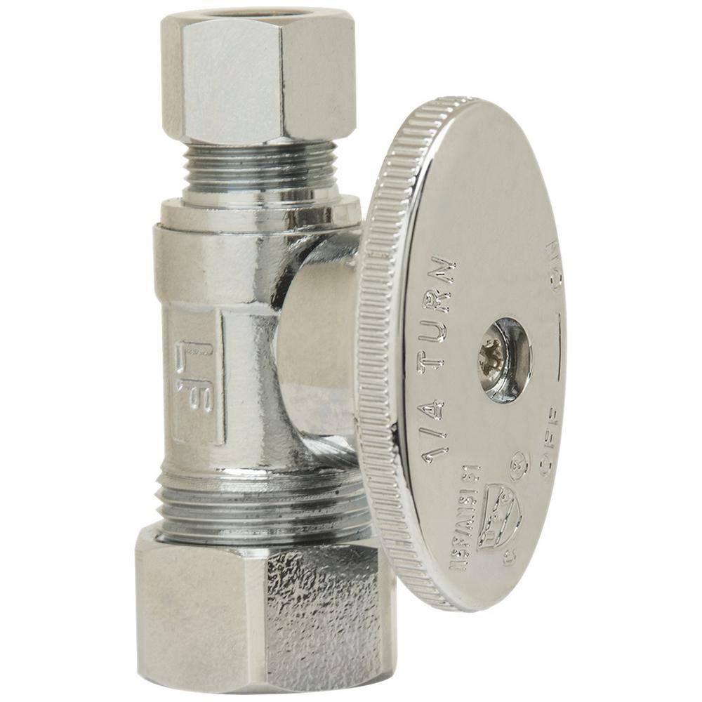 1/2 in. Nominal Compression Inlet x 3/8 in. Compression Outlet 1/4 in. Brass Turn Straight Valve price history on PriceWatchPro